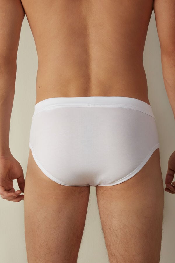 Intimssimi Supima® Cotton Briefs White | USXMI42284