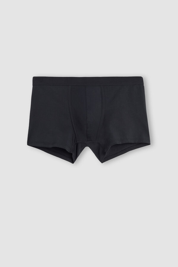 Intimssimi Supima® Cotton Loose Fit Boxers Black | USXBR59005