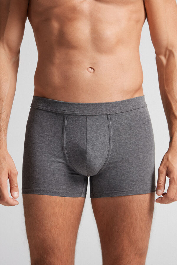 Intimssimi Supima® Cotton Loose Fit Boxers Dark Grey | UUSTG52707