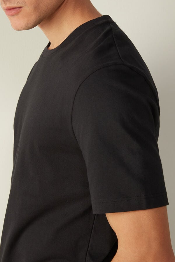 Intimssimi T-shirt in Cotton Jersey Black | DUSKV65384