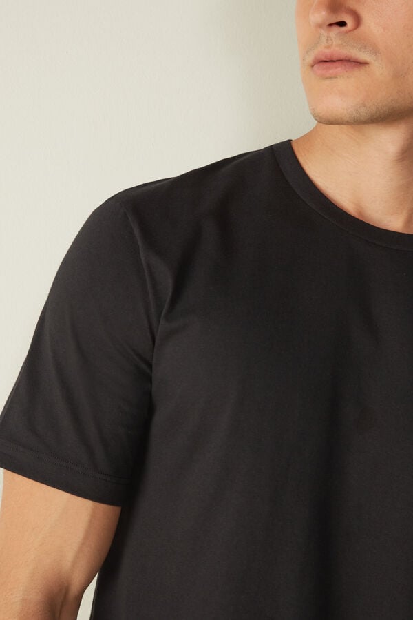 Intimssimi T-shirt in Cotton Jersey Black | DUSKV65384