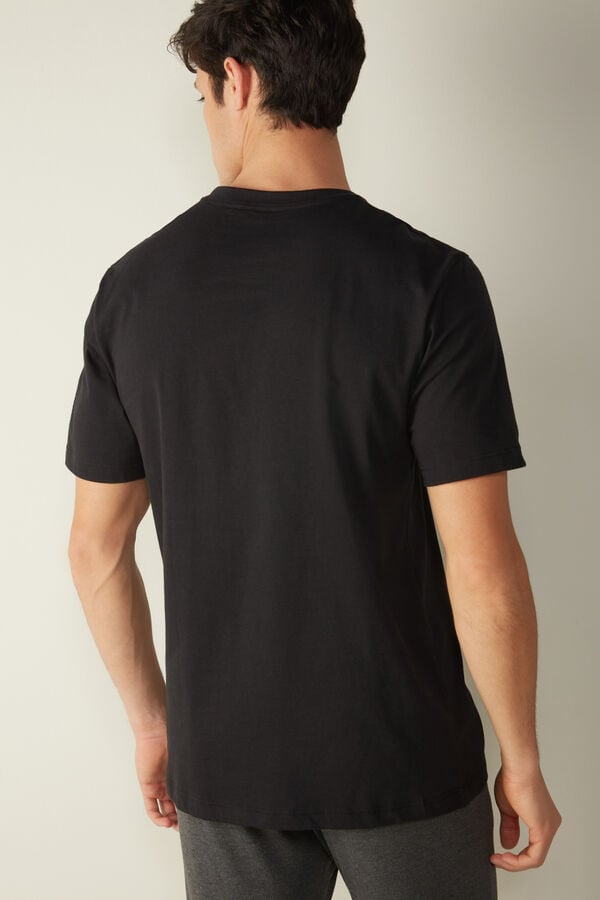 Intimssimi T-shirt in Cotton Jersey Black | DUSKV65384