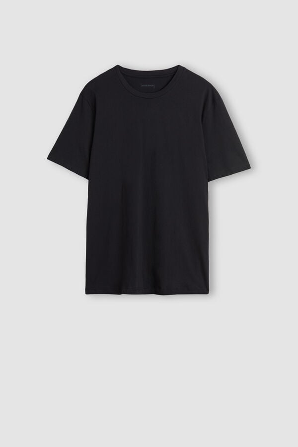 Intimssimi T-shirt in Cotton Jersey Black | DUSKV65384