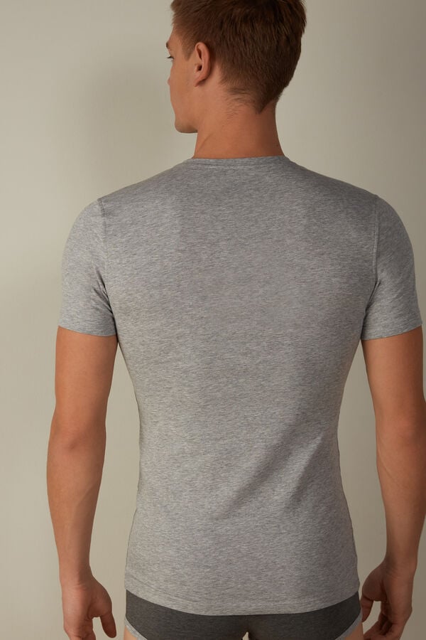 Intimssimi T-shirt in Stretch Supima® Cotton Grey | USDFL17375