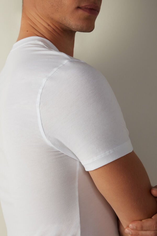 Intimssimi T-shirt in Stretch Supima® Cotton White | USJZR86367