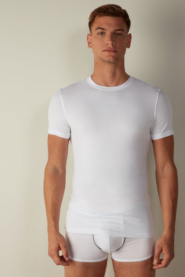 Intimssimi T-shirt in Stretch Supima® Cotton White | USJZR86367