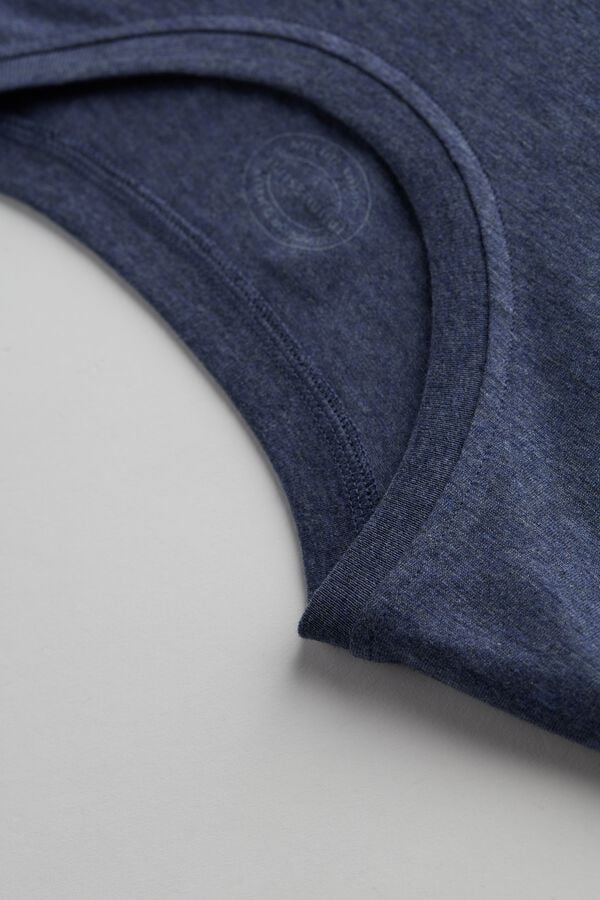 Intimssimi T-shirt in Stretch Supima® Cotton Blue | USZPD96030