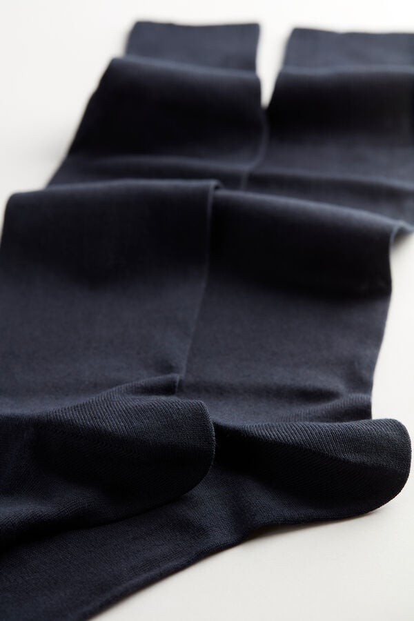 Intimssimi Tall Cashmere-Silk-Cotton Blend Socks Blue | FUSUI91899