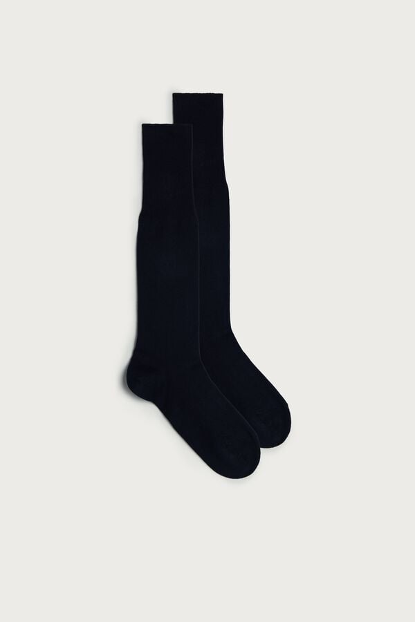 Intimssimi Tall Warm Cotton Socks Blue | USXBR18265