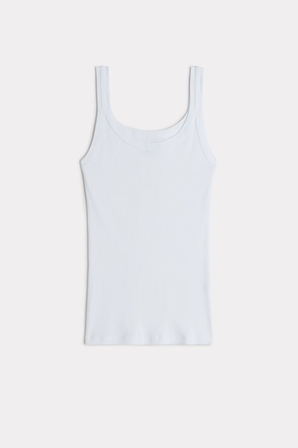 Intimssimi Tank Top in Supima® Cotton White | USNZX85225