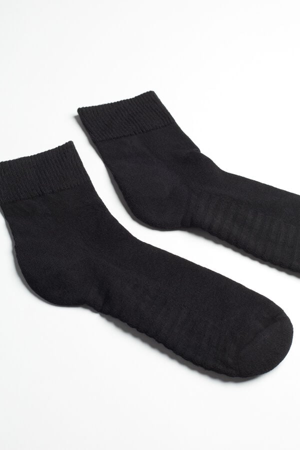 Intimssimi Terrycloth Short Socks Black | MUSFT75749