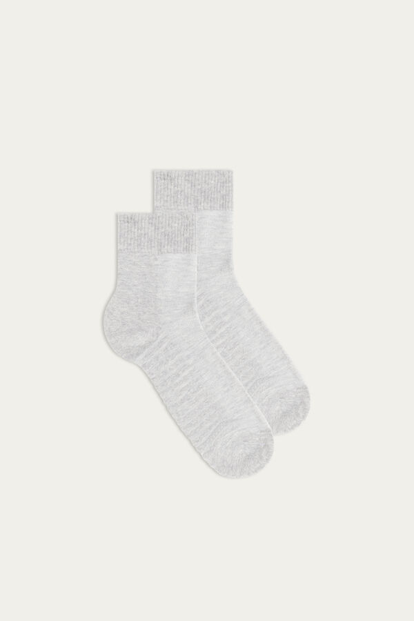 Intimssimi Terrycloth Short Socks Grey | USZPD52534