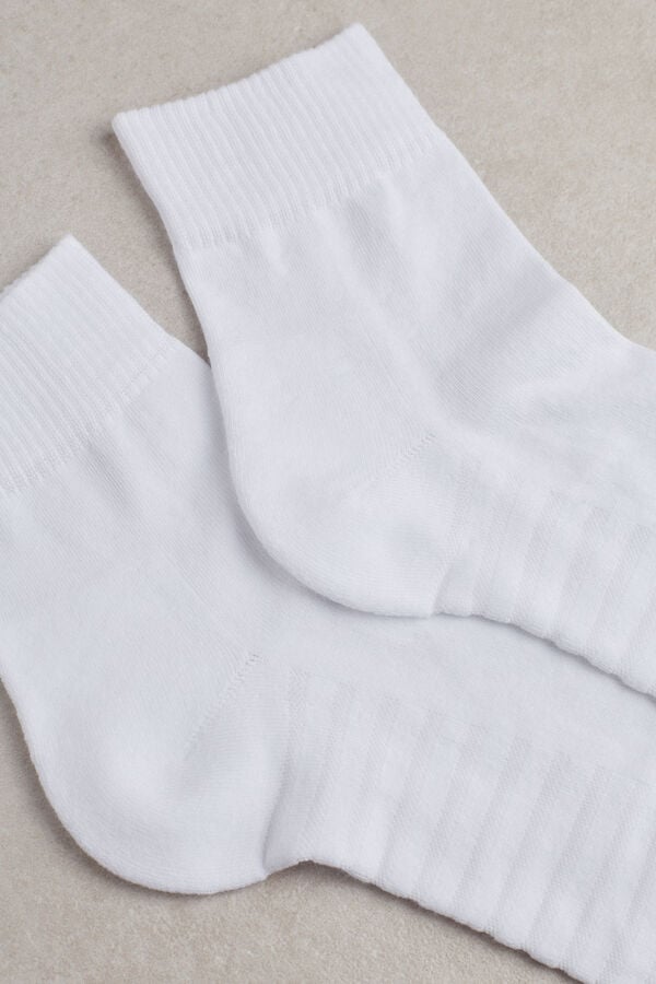 Intimssimi Terrycloth Short Socks White | TUSWZ30145