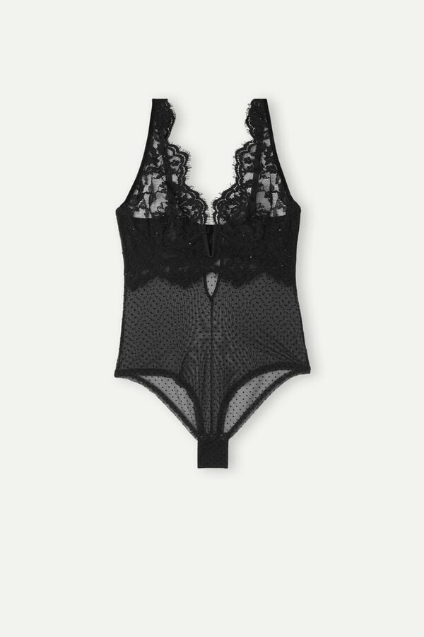 Intimssimi Time to Shine Bodysuit Black | USEGJ91608