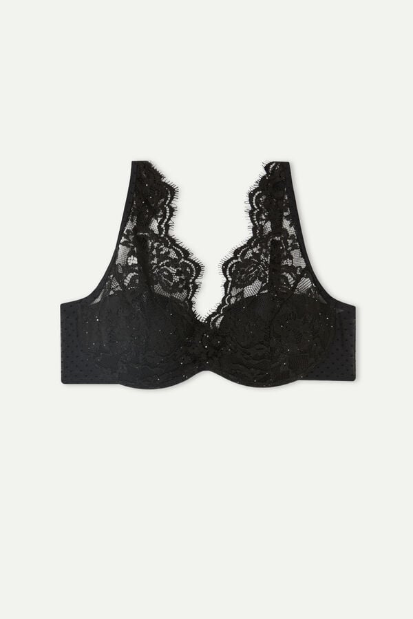 Intimssimi Time to Shine Elena Balconette Bra Black | SUSVO45340