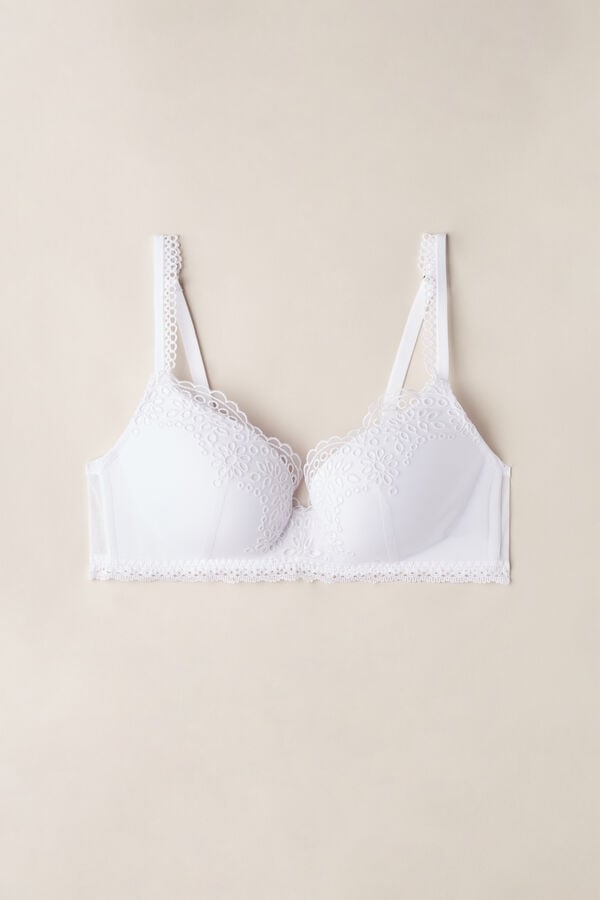 Intimssimi Timeless Simplicity Adele Triangle Bra White | YUSVQ30094