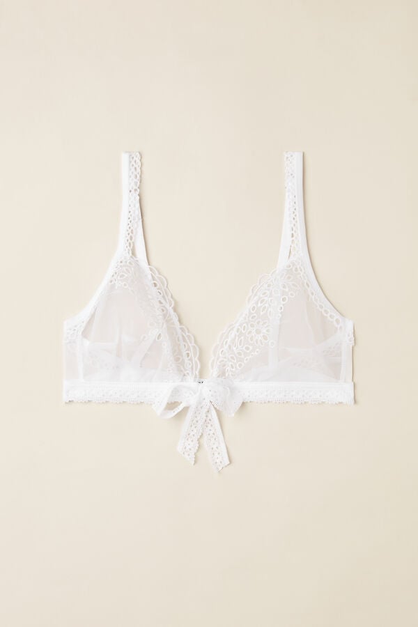 Intimssimi Timeless Simplicity Triangle Bra White | TUSWZ96188