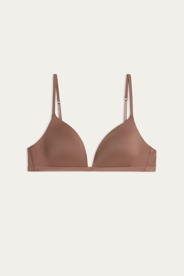 Intimssimi Tiziana Microfiber Triangle Bra Natural | USICD17681