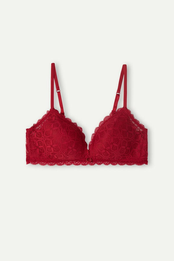 Intimssimi Tiziana Triangle Bra in Lace Red | EUSVG29000