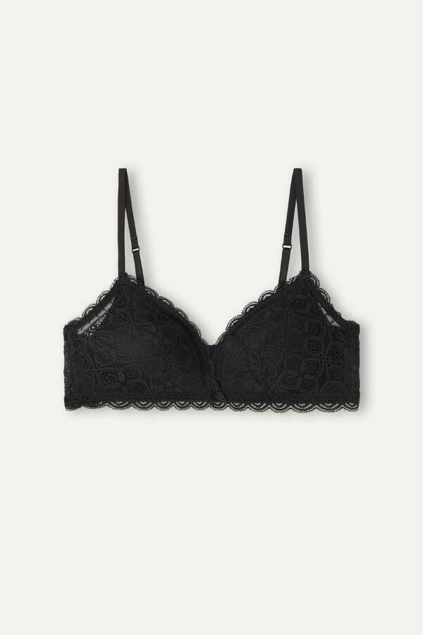 Intimssimi Tiziana Triangle Bra in Lace Black | MUSFT29573