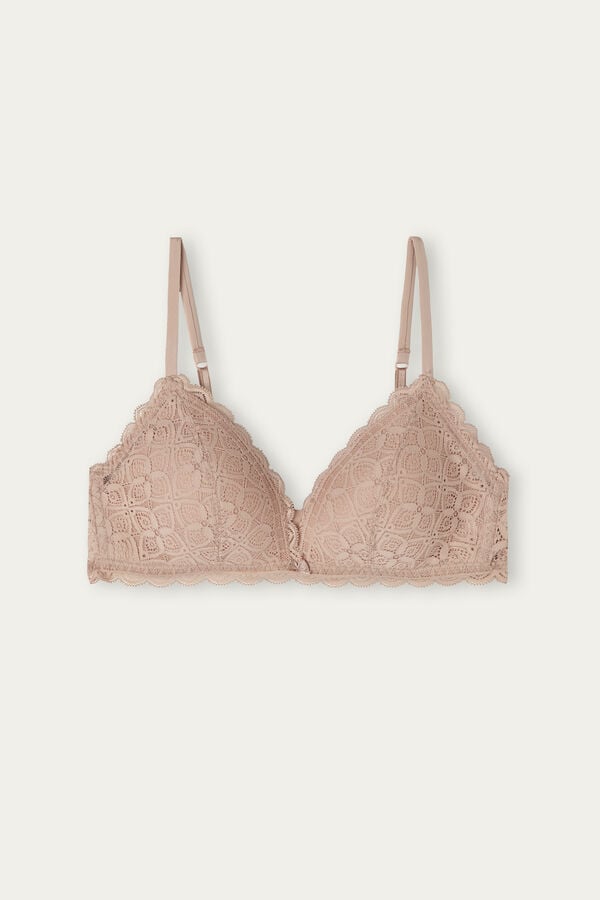 Intimssimi Tiziana Triangle Bra in Lace Natural | YUSVQ97950