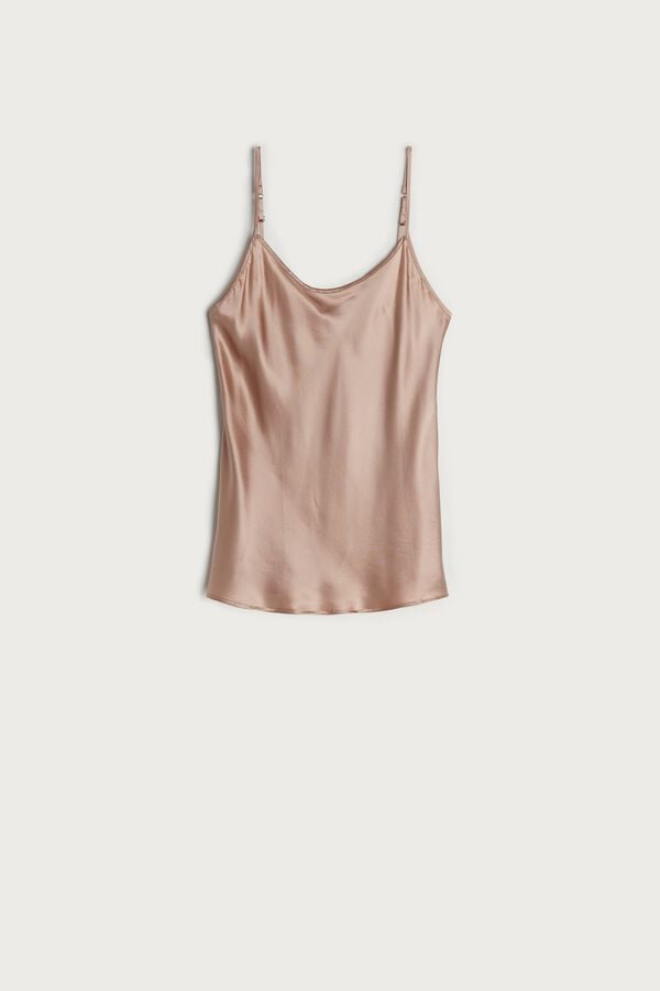 Intimssimi Top in Silk Satin Natural | USJBT60257