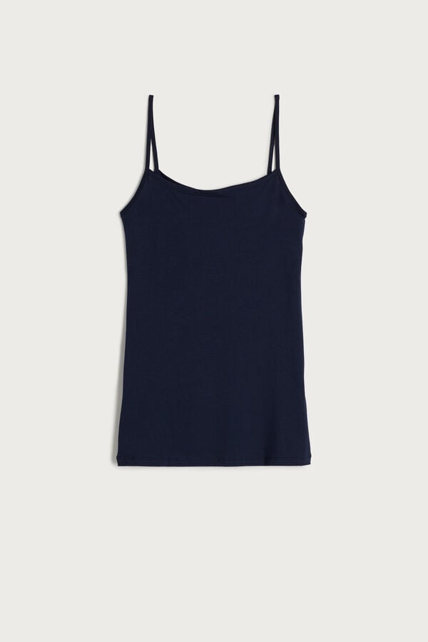 Intimssimi Ultrafresh Supima® Cotton Vest Top Blue | GUSUC42787