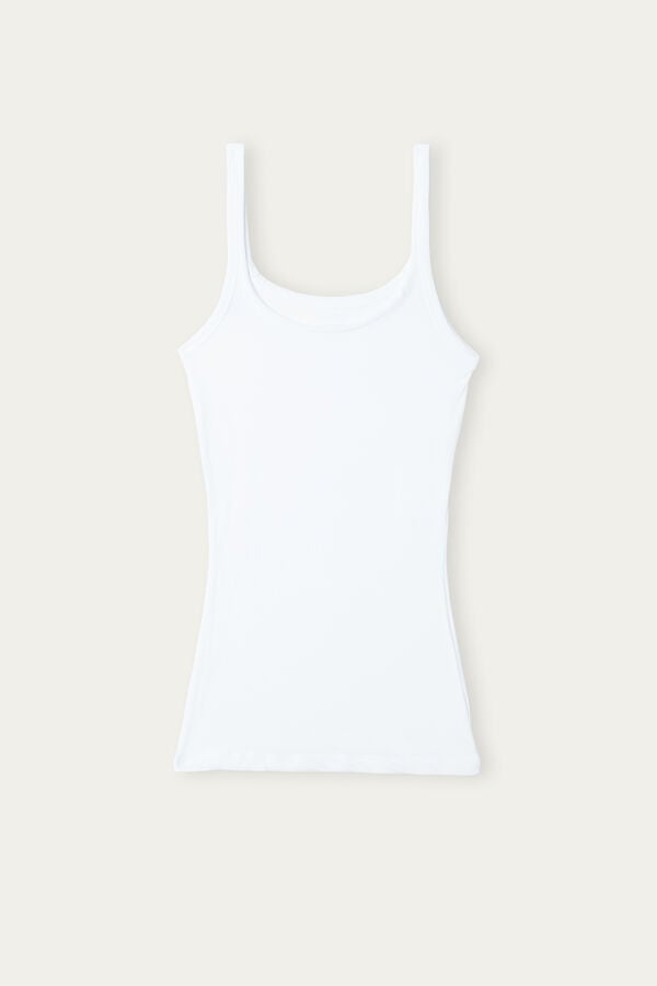 Intimssimi Ultralight Supima® Cotton Top White | XUSGW29826