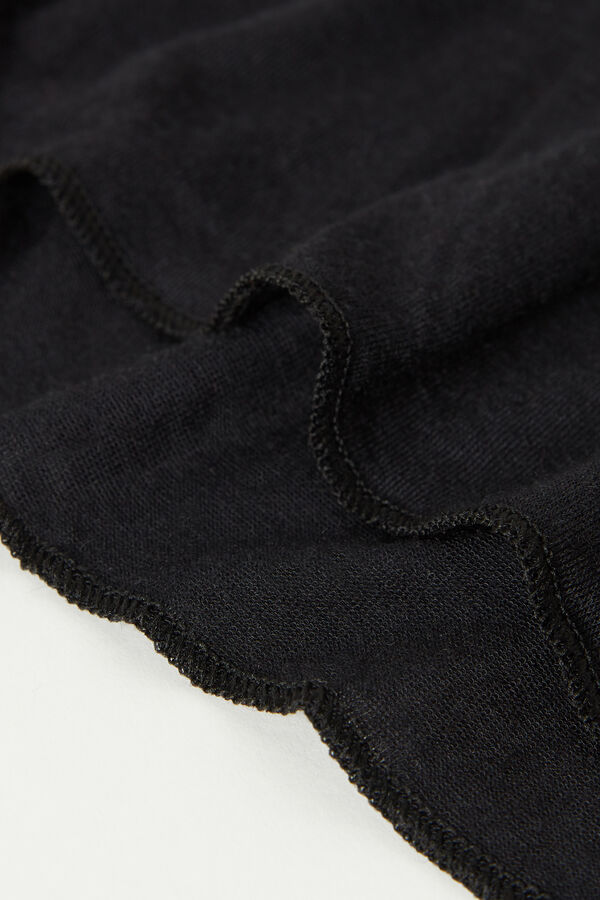 Intimssimi V-neck top in Modal Ultralight with Cashmere Black | ZUSNQ20384