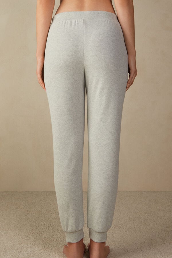 Intimssimi Warm Cuddles Full Length Cuffed Pants Grey | GUSEC35646