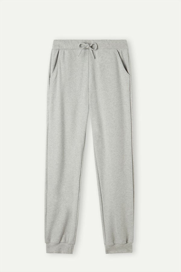 Intimssimi Warm Cuddles Full Length Cuffed Pants Grey | GUSEC35646