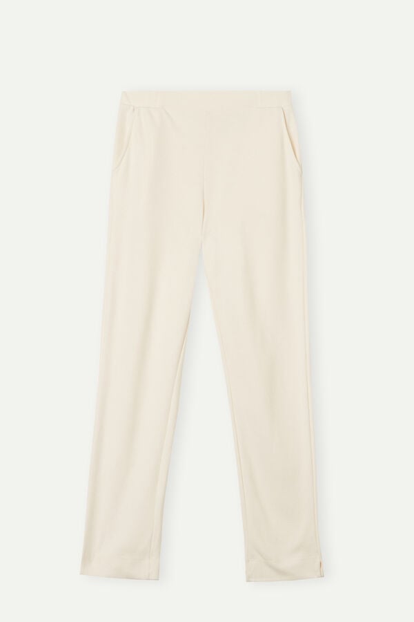 Intimssimi Warm Cuddles Full Length Pants White | TUSPQ53737