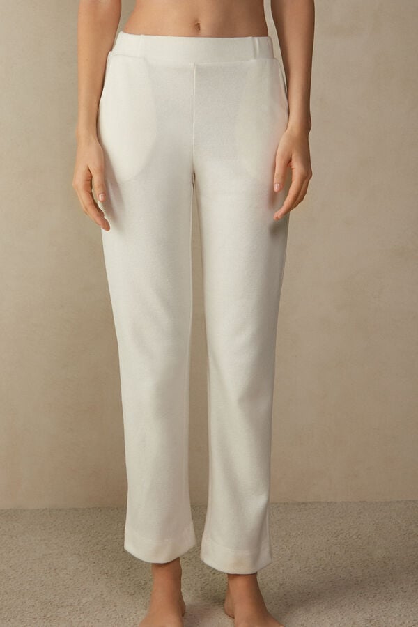 Intimssimi Warm Cuddles Full Length Pants White | TUSPQ53737