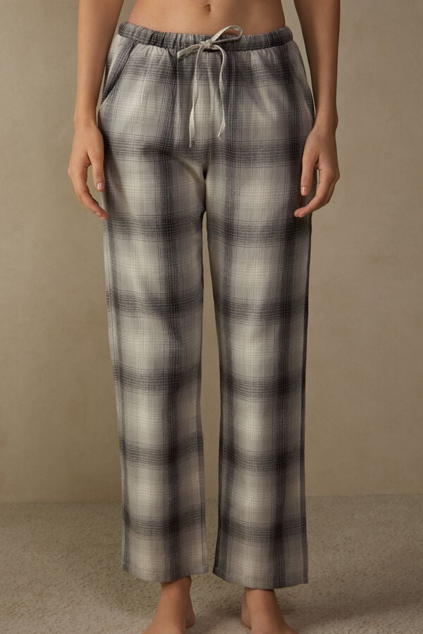 Intimssimi Warm Cuddles Pants in Brushed Cloth Grey | USJVR15411