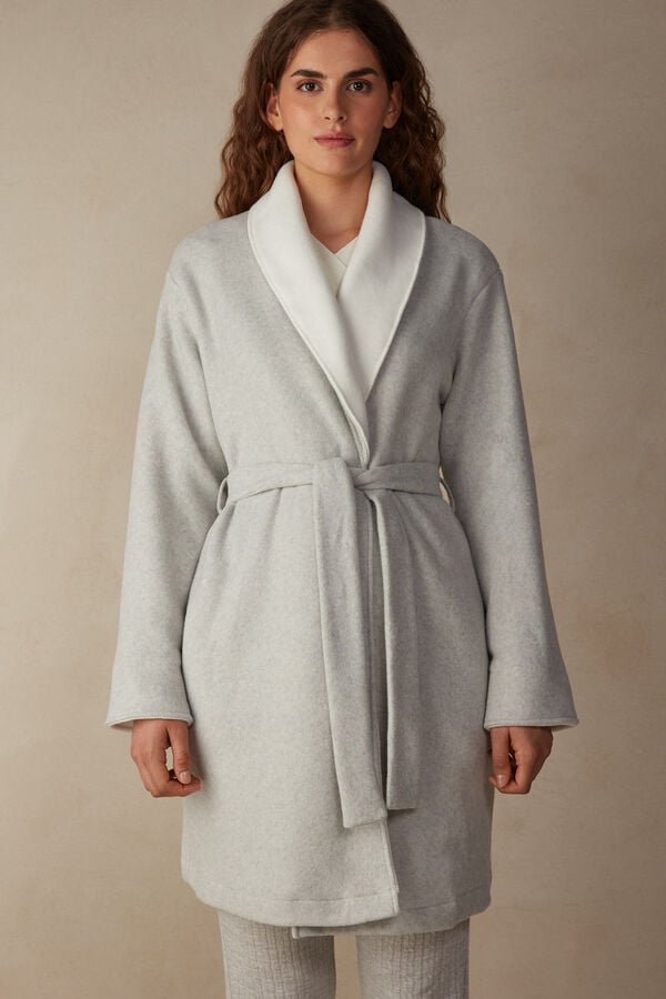 Intimssimi Warm Cuddles Robe Grey | USNEJ56016