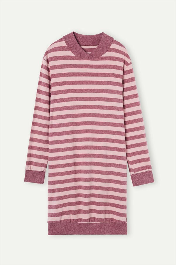 Intimssimi Winter Candies Striped Night Shirt Pink | USNEJ88710