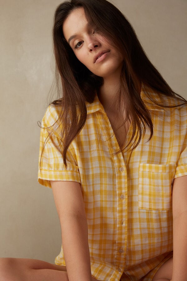 Intimssimi Yellow Submarine Short Sleeve Top Yellow | PUSER92108